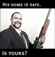 His home is safe