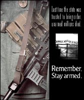 Remember what happens to unarmed people
